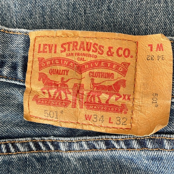 Levi’s original straight cut jeans (unisex) - Picture 2 of 3